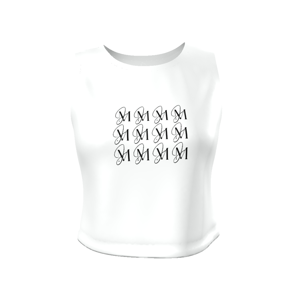 All-Over Print Women's Fitted Crop Tank Top