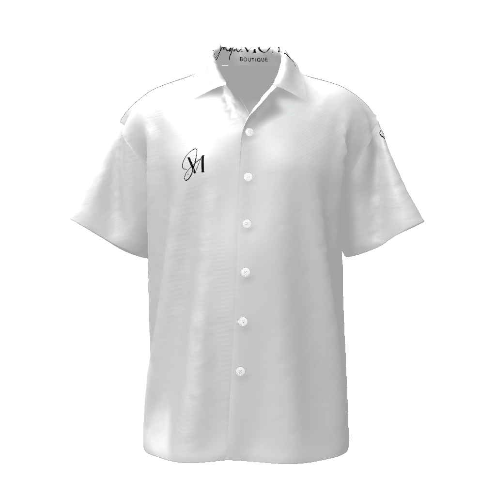 All-Over Print Men's Lapel Collar Shirt
