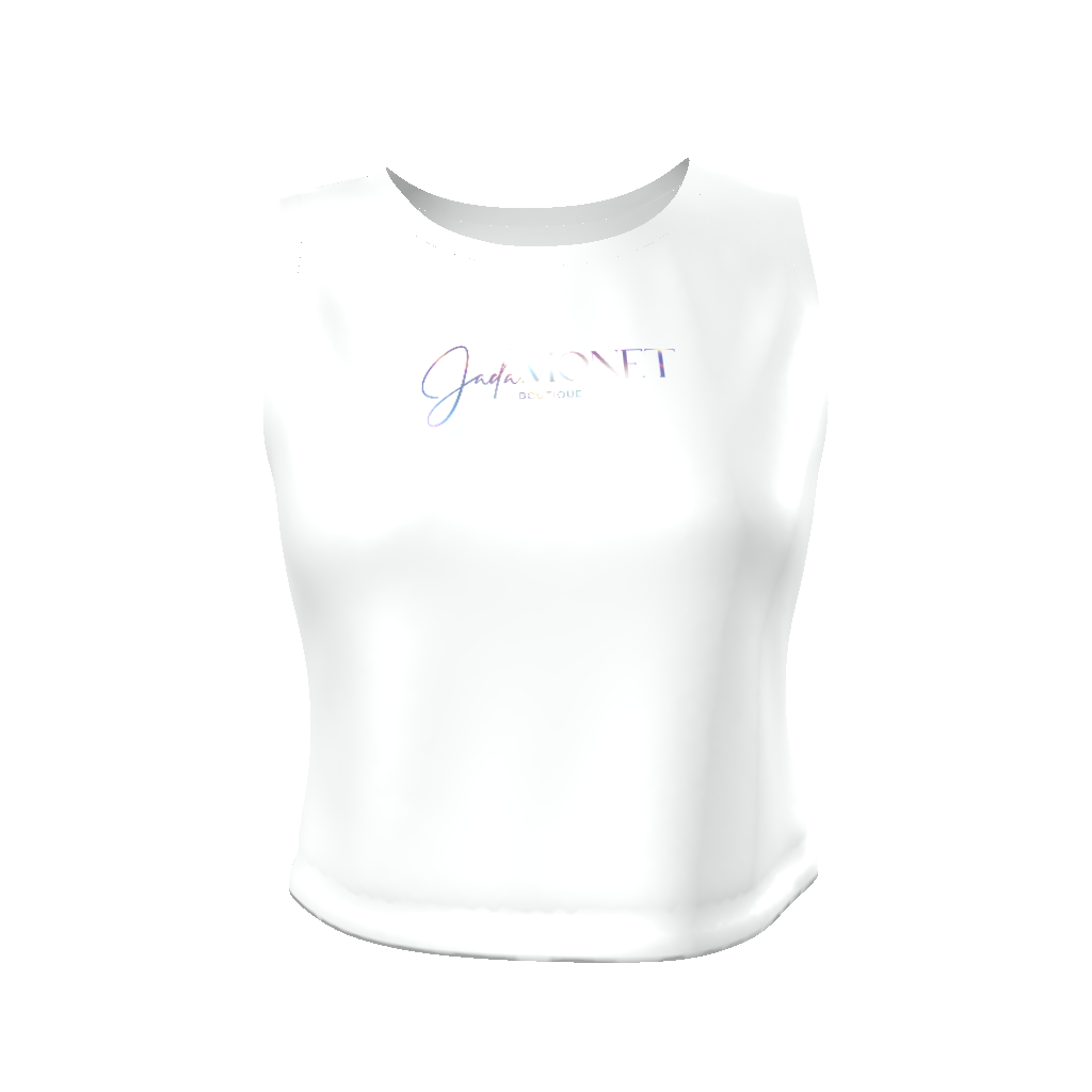 All-Over Print Women's Fitted Crop Tank Top