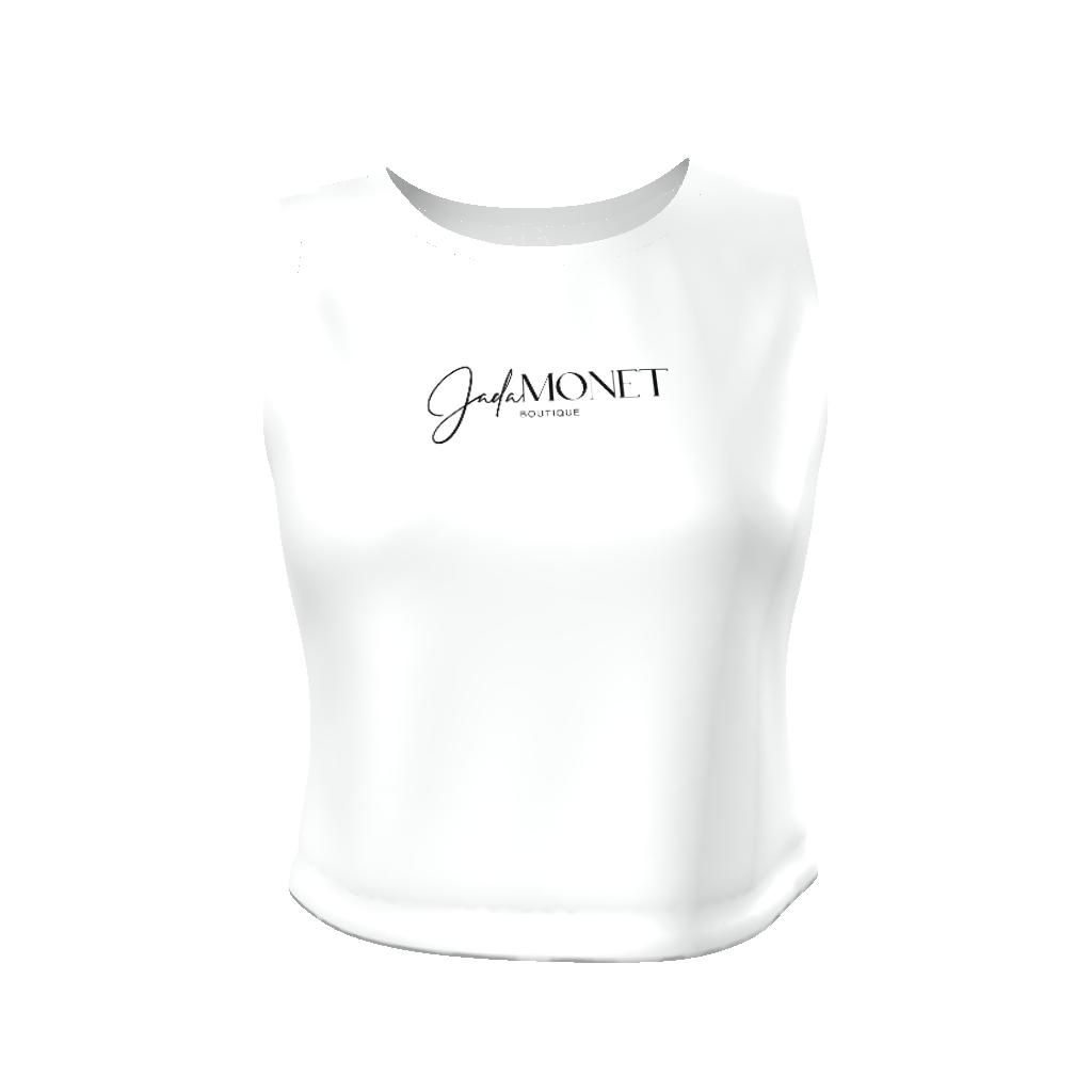 All-Over Print Women's Fitted Crop Tank Top