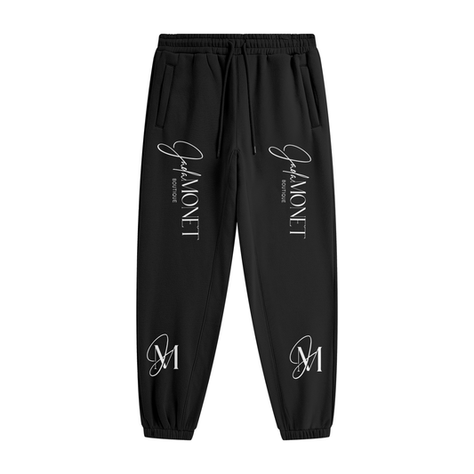 LUXX Streetwear Unisex Fleece Joggers (Black)
