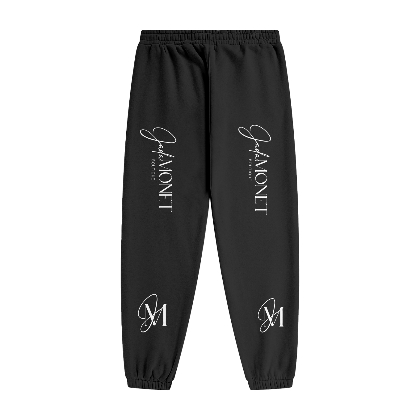 LUXX Streetwear Unisex Fleece Joggers (Black)