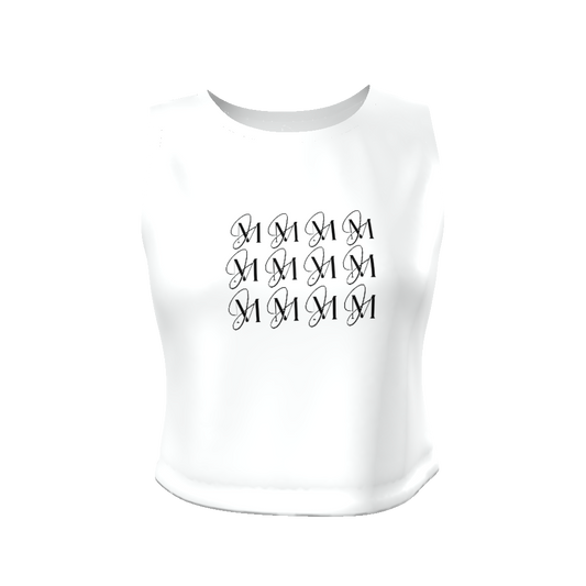 All-Over Print Women's Fitted Crop Tank Top