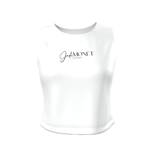 All-Over Print Women's Fitted Crop Tank Top
